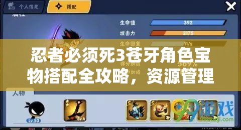 忍者必须死3苍牙角色宝物搭配全攻略，资源管理技巧、高效利用策略与最大化宝物价值