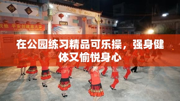 在公园练习精品可乐操，强身健体又愉悦身心