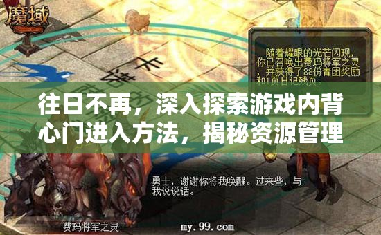 往日不再，深入探索游戏内背心门进入方法，揭秘资源管理中的隐藏奥秘