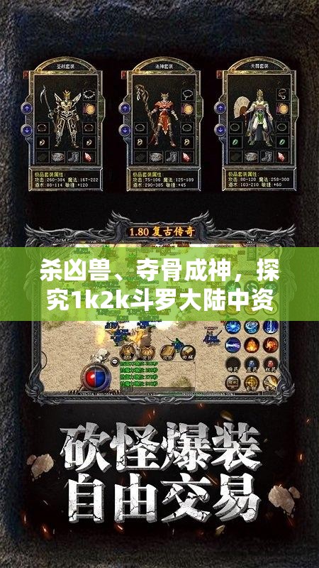 杀凶兽、夺骨成神，探究1k2k斗罗大陆中资源管理的重要性及实战策略