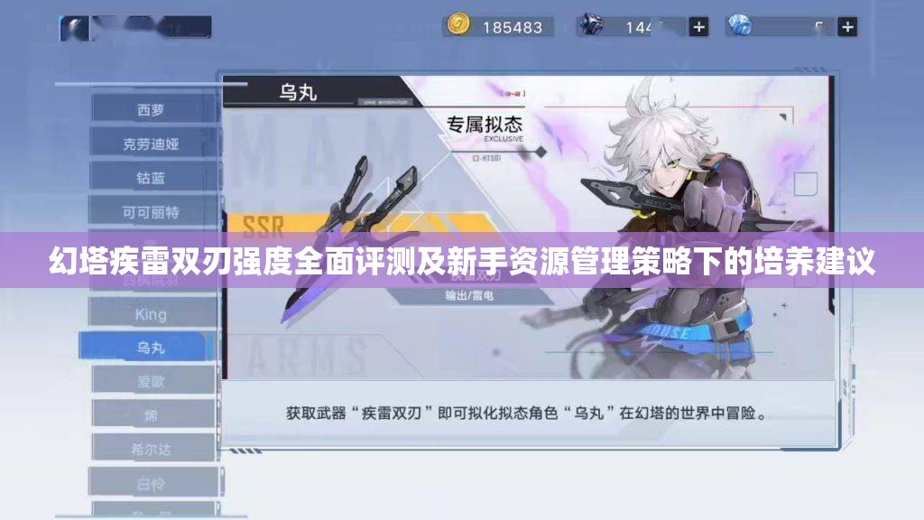 幻塔疾雷双刃强度全面评测及新手资源管理策略下的培养建议