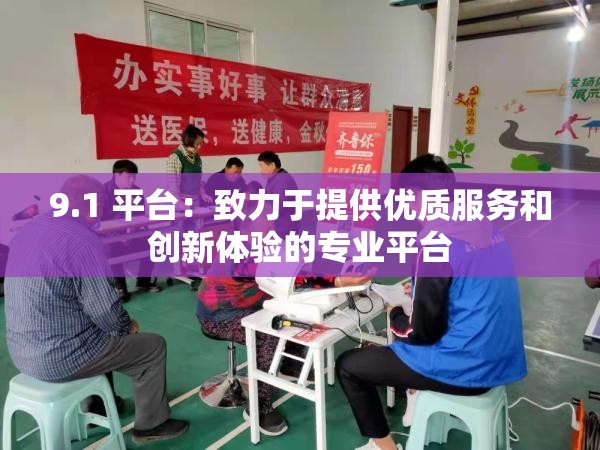 9.1 平台：致力于提供优质服务和创新体验的专业平台