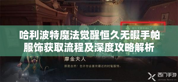 哈利波特魔法觉醒恒久无暇手帕服饰获取流程及深度攻略解析