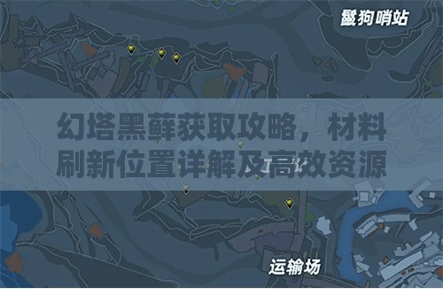 幻塔黑藓获取攻略，材料刷新位置详解及高效资源管理策略