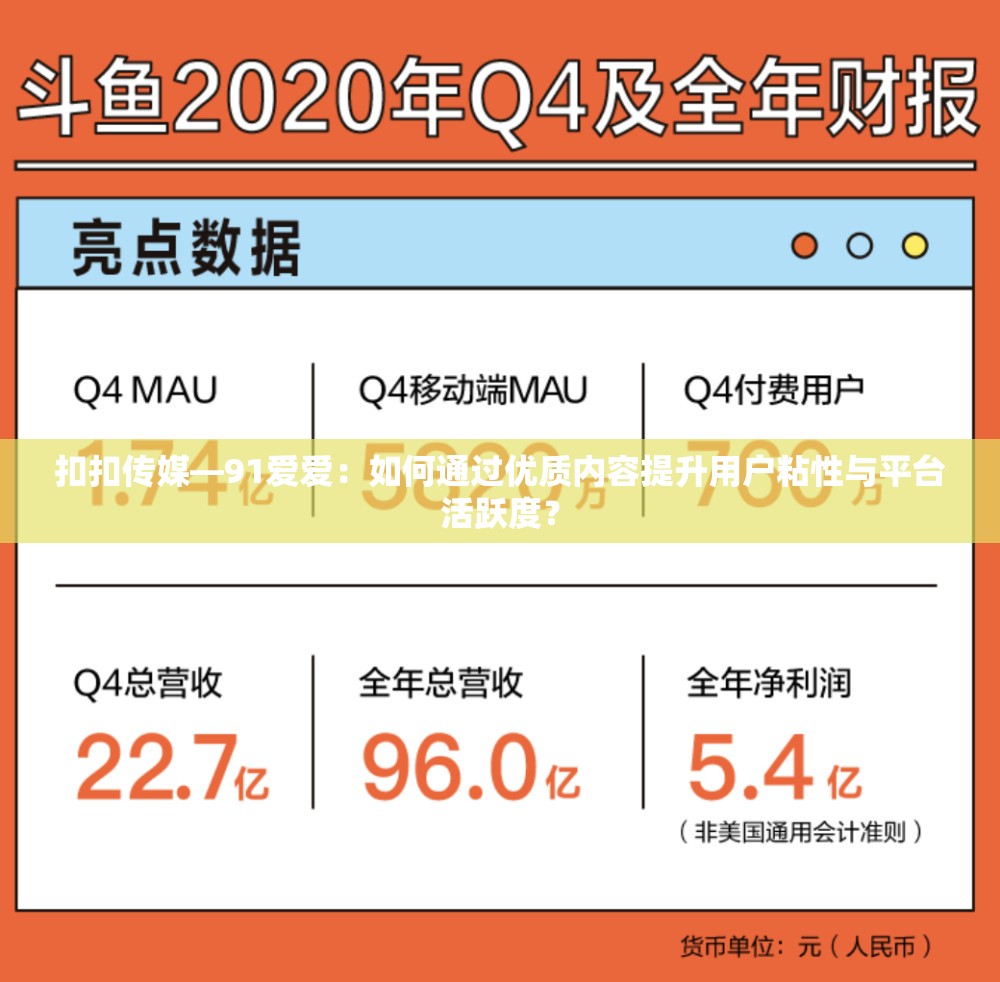 扣扣传媒—91爱爱：如何通过优质内容提升用户粘性与平台活跃度？