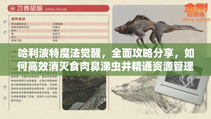 哈利波特魔法觉醒，全面攻略分享，如何高效消灭食肉鼻涕虫并精通资源管理艺术