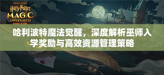 哈利波特魔法觉醒，深度解析巫师入学奖励与高效资源管理策略