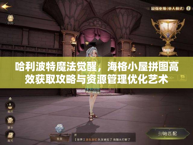 哈利波特魔法觉醒，海格小屋拼图高效获取攻略与资源管理优化艺术