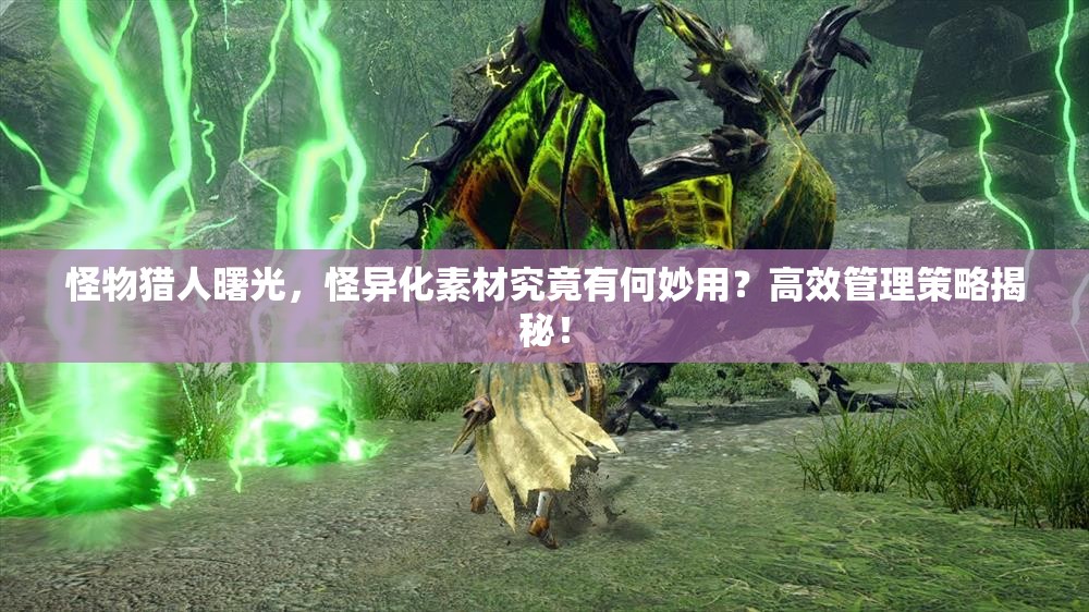 怪物猎人曙光，怪异化素材究竟有何妙用？高效管理策略揭秘！