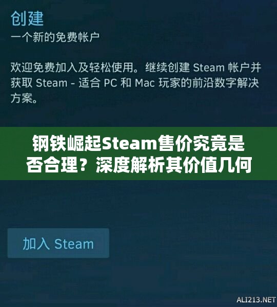 钢铁崛起Steam售价究竟是否合理？深度解析其价值几何？