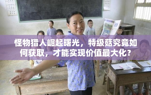 怪物猎人崛起曙光，特级菇究竟如何获取，才能实现价值最大化？