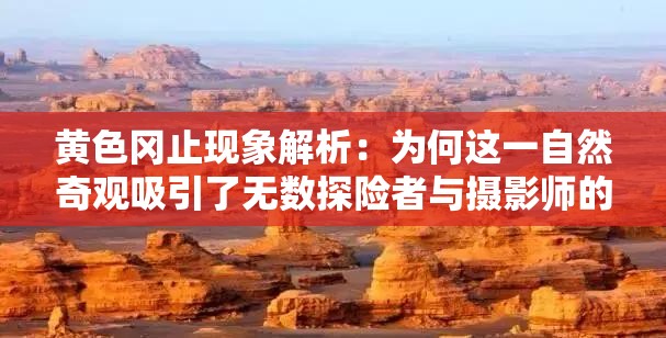 黄色冈止现象解析：为何这一自然奇观吸引了无数探险者与摄影师的目光？