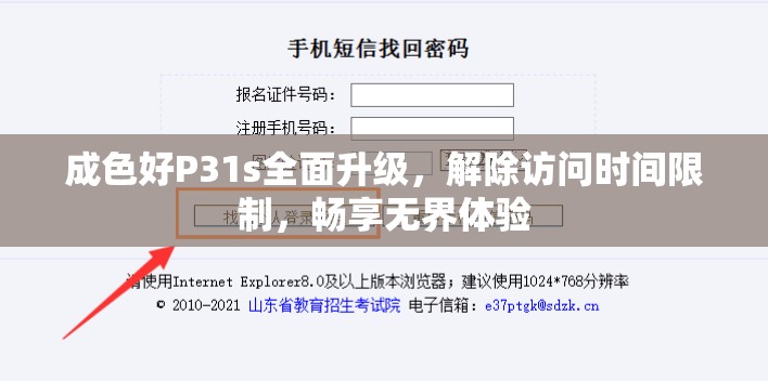成色好P31s全面升级，解除访问时间限制，畅享无界体验