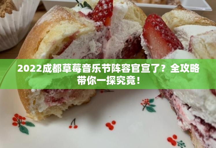 2022成都草莓音乐节阵容官宣了？全攻略带你一探究竟！