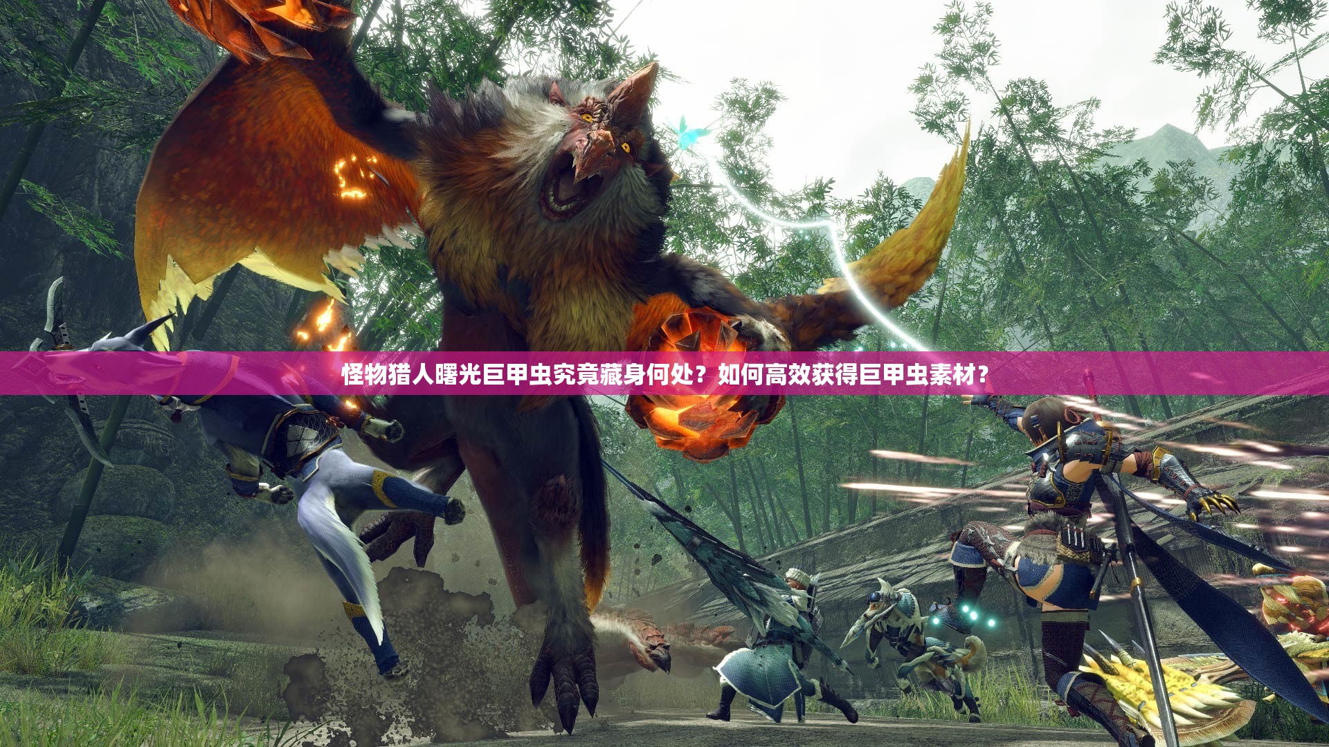 怪物猎人曙光巨甲虫究竟藏身何处？如何高效获得巨甲虫素材？