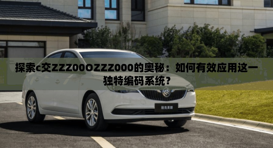 探索c交ZZZ00OZZZ000的奥秘：如何有效应用这一独特编码系统？