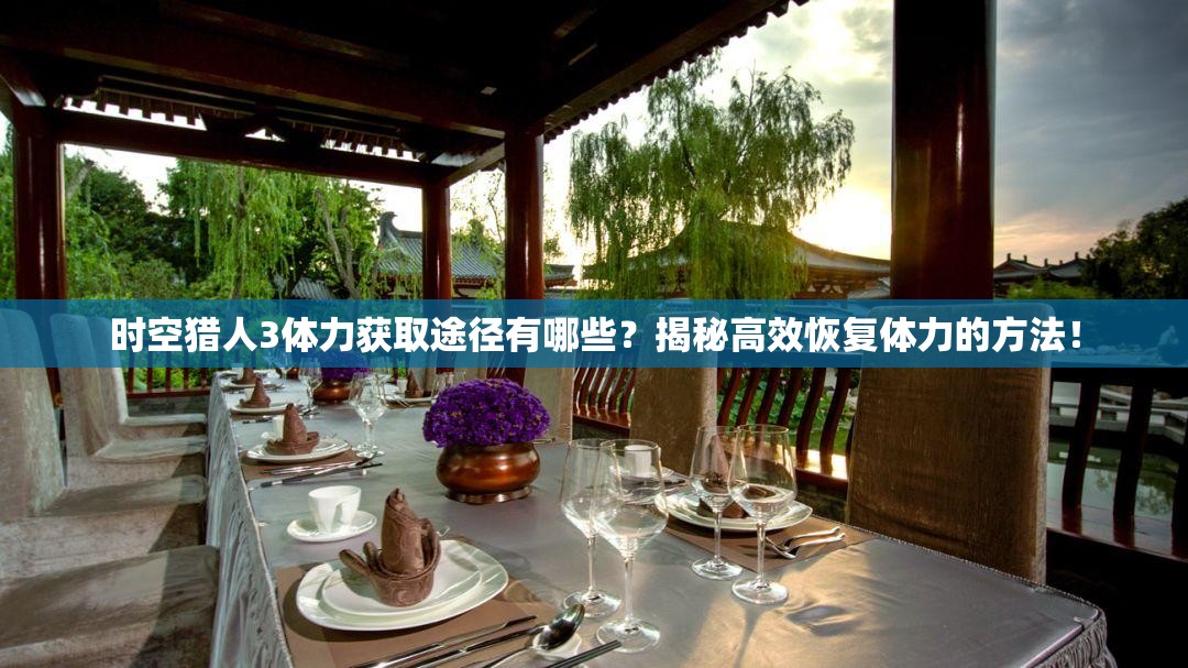 时空猎人3体力获取途径有哪些？揭秘高效恢复体力的方法！