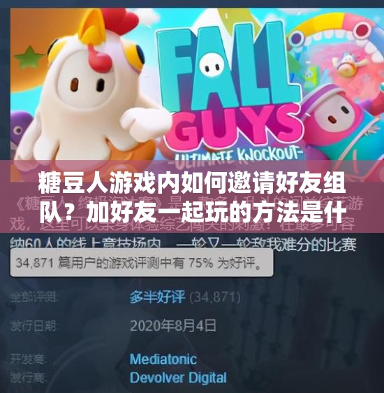 糖豆人游戏内如何邀请好友组队？加好友一起玩的方法是什么？