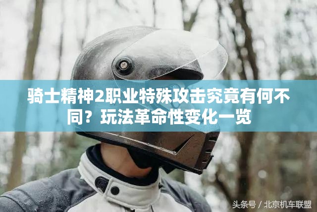 骑士精神2职业特殊攻击究竟有何不同？玩法革命性变化一览