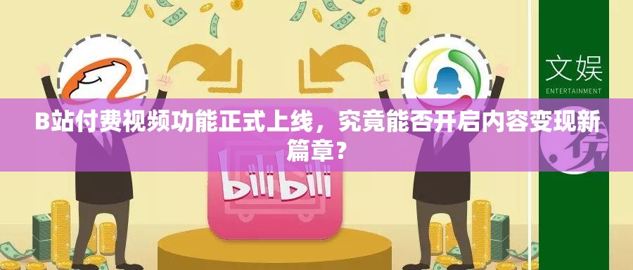 B站付费视频功能正式上线，究竟能否开启内容变现新篇章？