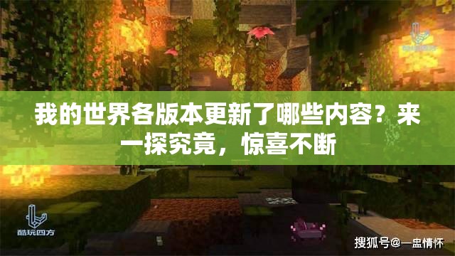 我的世界各版本更新了哪些内容？来一探究竟，惊喜不断