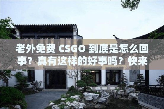 老外免费 CSGO 到底是怎么回事？真有这样的好事吗？快来一探究竟