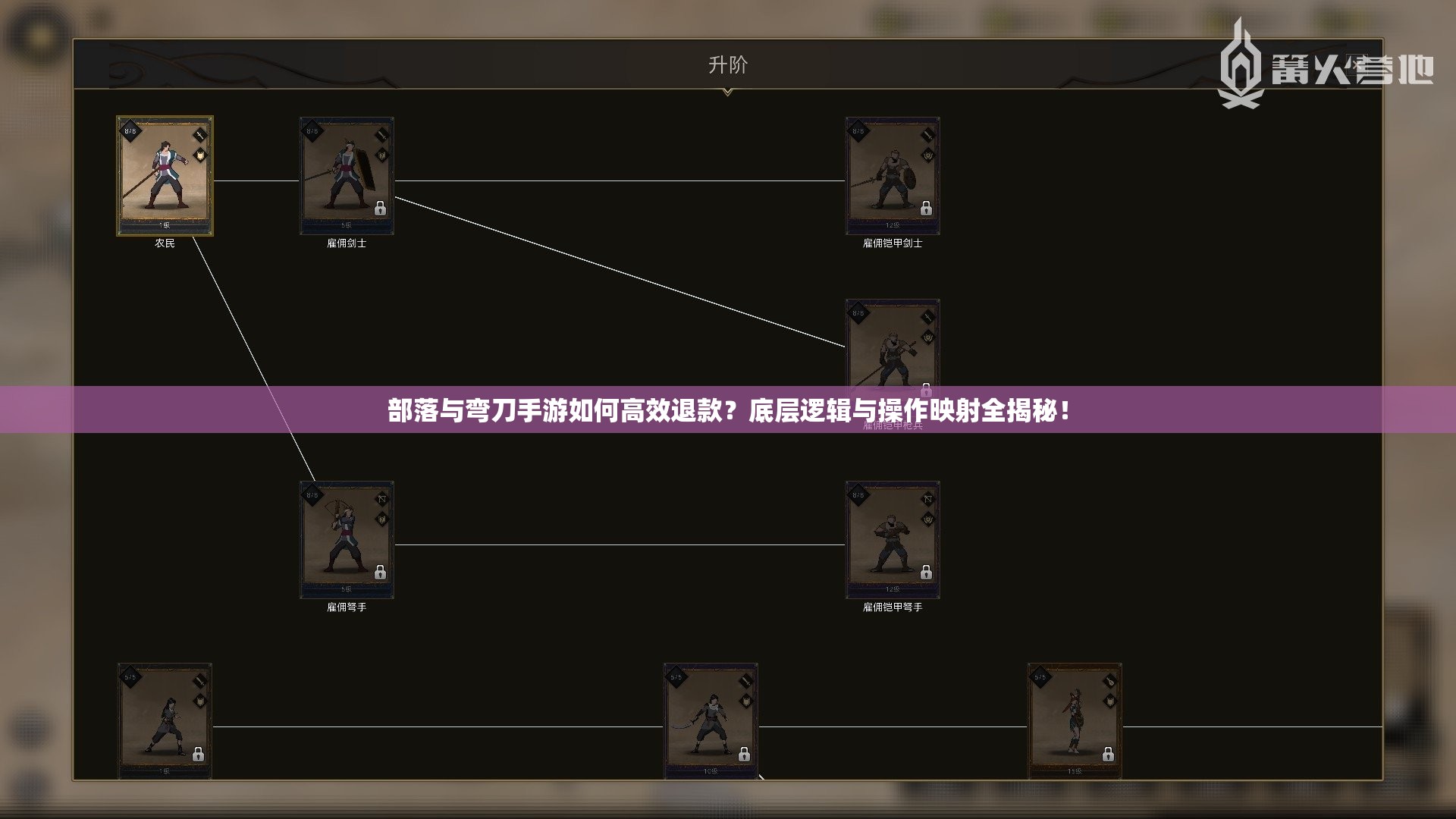 部落与弯刀手游如何高效退款？底层逻辑与操作映射全揭秘！