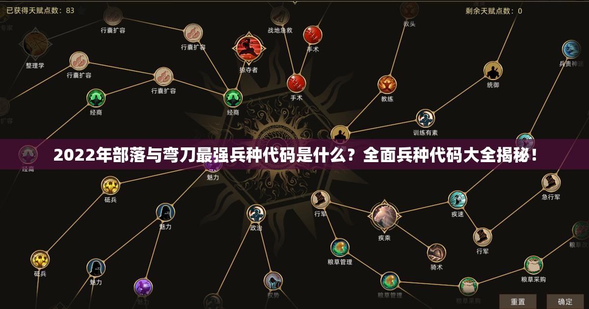 2022年部落与弯刀最强兵种代码是什么？全面兵种代码大全揭秘！