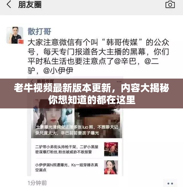 老牛视频最新版本更新，内容大揭秘你想知道的都在这里