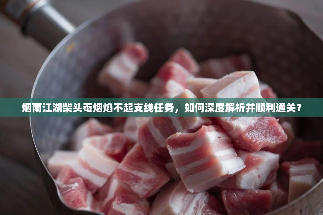 烟雨江湖柴头罨烟焰不起支线任务，如何深度解析并顺利通关？