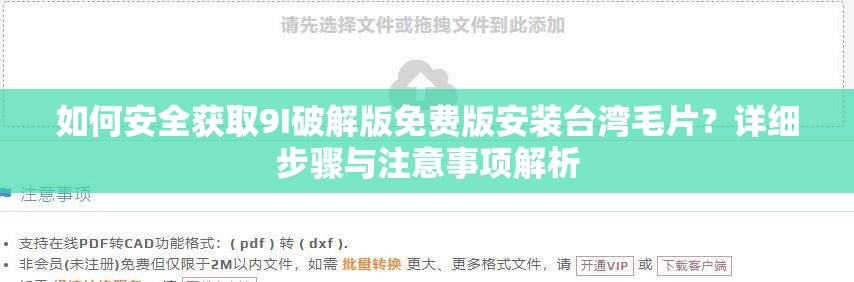 如何安全获取9I破解版免费版安装台湾毛片？详细步骤与注意事项解析