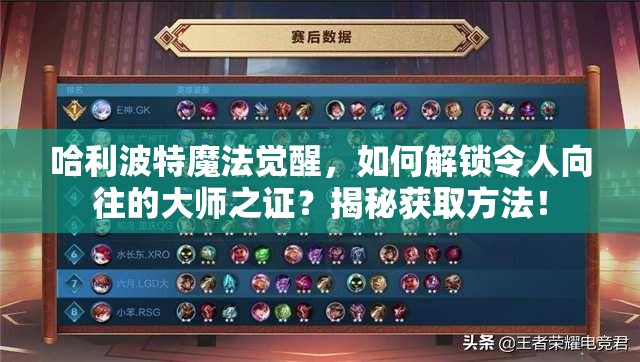 哈利波特魔法觉醒，如何解锁令人向往的大师之证？揭秘获取方法！