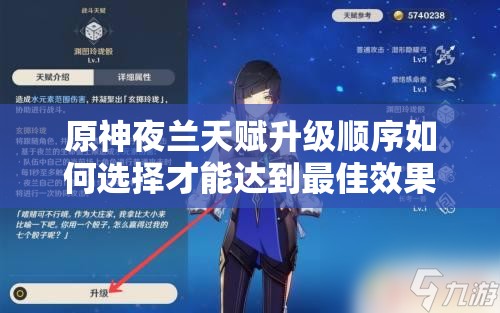 原神夜兰天赋升级顺序如何选择才能达到最佳效果？