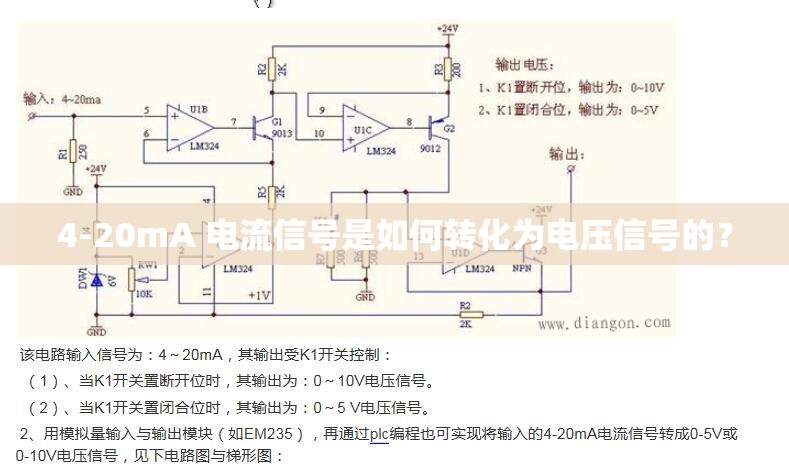 4-20mA 电流信号是如何转化为电压信号的？