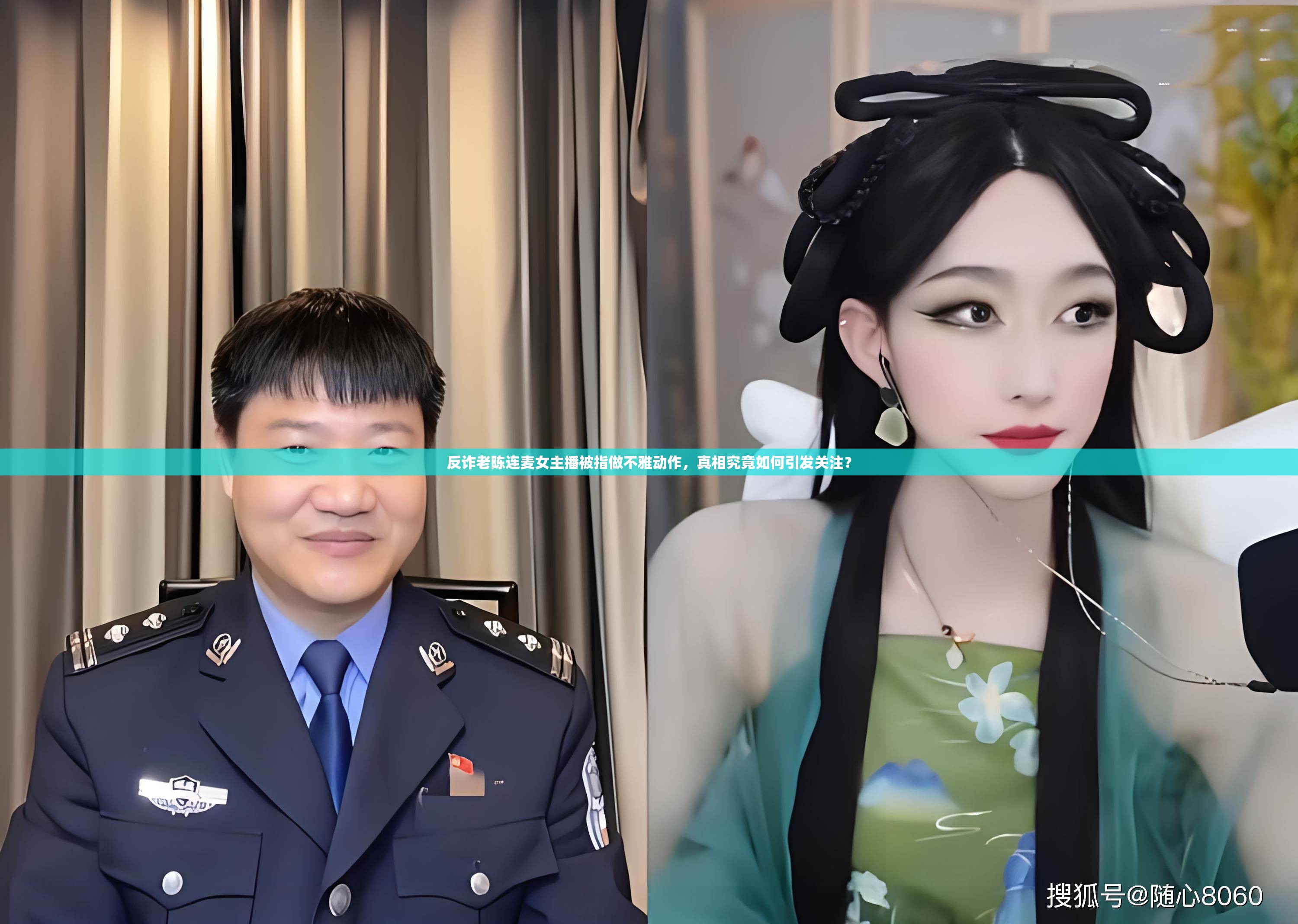 反诈老陈连麦女主播被指做不雅动作，真相究竟如何引发关注？