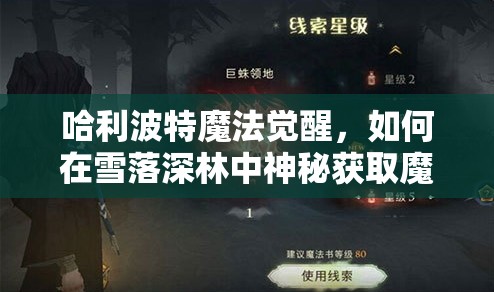 哈利波特魔法觉醒，如何在雪落深林中神秘获取魔杖？详解揭秘！