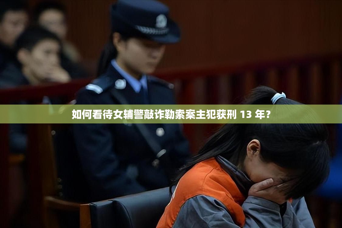 如何看待女辅警敲诈勒索案主犯获刑 13 年？