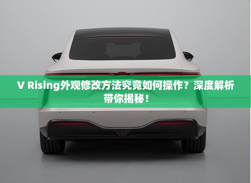 V Rising外观修改方法究竟如何操作？深度解析带你揭秘！