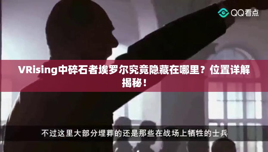 VRising中碎石者埃罗尔究竟隐藏在哪里？位置详解揭秘！