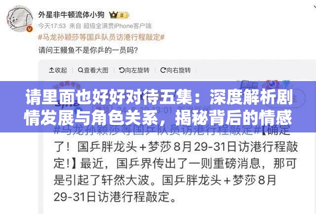 请里面也好好对待五集：深度解析剧情发展与角色关系，揭秘背后的情感纠葛与人性探讨