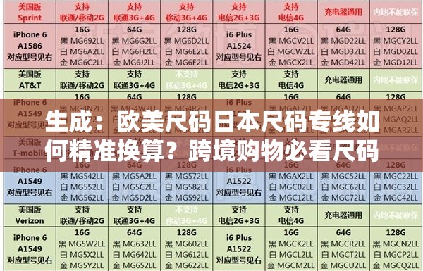 生成：欧美尺码日本尺码专线如何精准换算？跨境购物必看尺码对照指南与避坑技巧解析解析说明：采用问题+解决方案结构，自然融入欧美尺码日本尺码专线核心词，通过精准换算跨境购物对照指南避坑技巧等延伸词提升长尾搜索覆盖，同时用问句引发用户需求共鸣包含用户搜索场景（跨境购物）、痛点需求（换算困难）、解决方案（指南与技巧）三重维度，符合百度搜索习惯且保持口语化表达