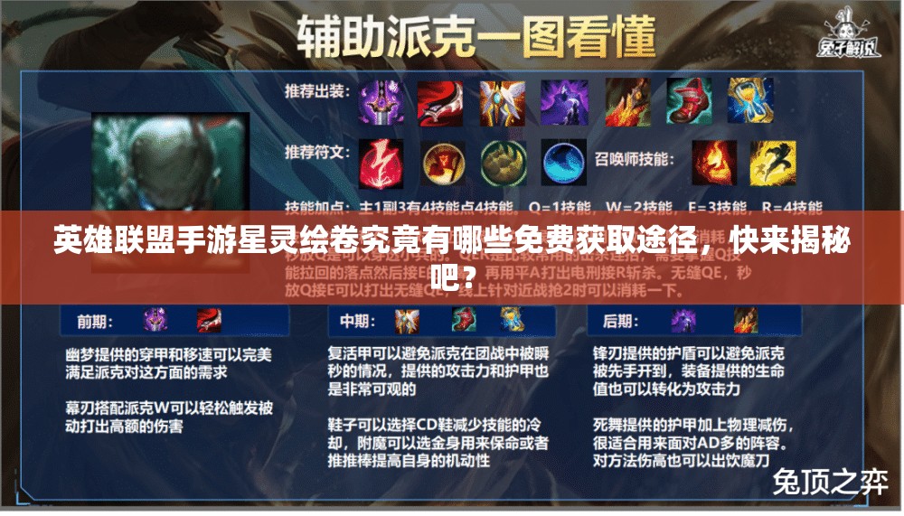 英雄联盟手游星灵绘卷究竟有哪些免费获取途径，快来揭秘吧？
