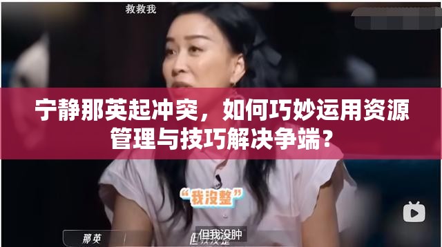 宁静那英起冲突，如何巧妙运用资源管理与技巧解决争端？