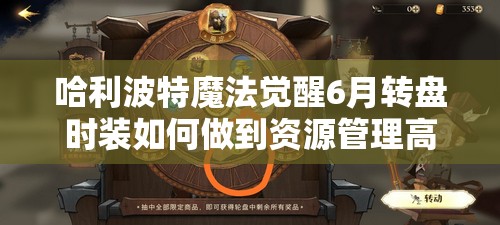 哈利波特魔法觉醒6月转盘时装如何做到资源管理高效利用，实现价值最大化？