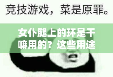 女仆腿上的环是干嘛用的？这些用途你绝对想不到