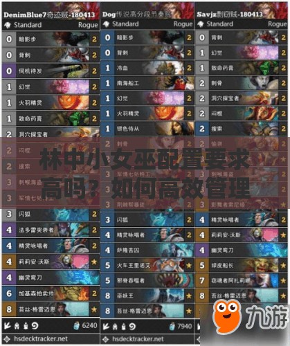 林中小女巫配置要求高吗？如何高效管理游戏资源深度解析