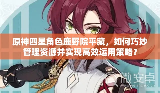 原神四星角色鹿野院平藏，如何巧妙管理资源并实现高效运用策略？