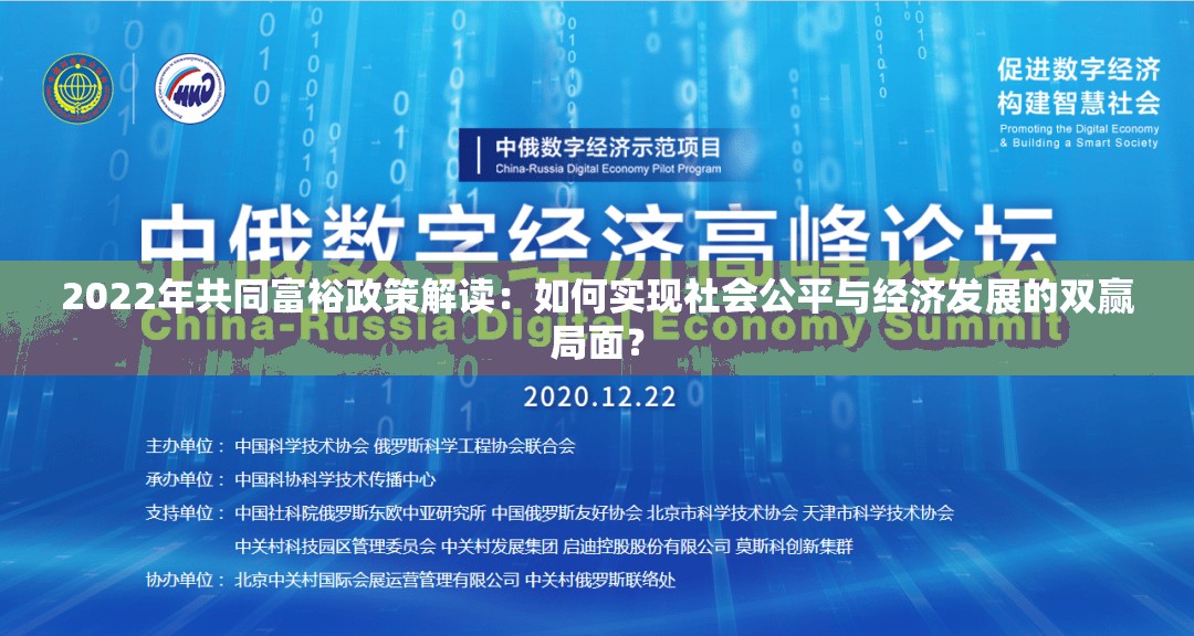 2022年共同富裕政策解读：如何实现社会公平与经济发展的双赢局面？