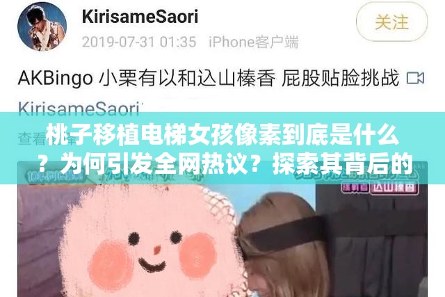 桃子移植电梯女孩像素到底是什么？为何引发全网热议？探索其背后的故事