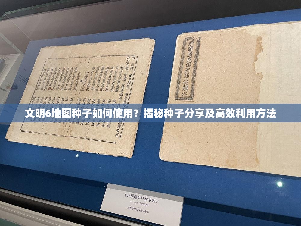 文明6地图种子如何使用？揭秘种子分享及高效利用方法